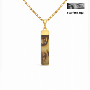 Colar personalizado olhar – dourado