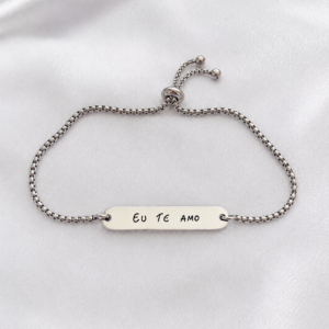 Pulseira retangular personalizada