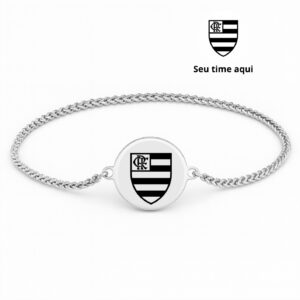 Pulseira redonda personalizada – time