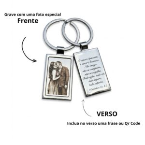 Chaveiro inox personalizado